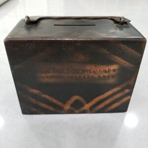 Antique Home Savings Bank coin bank 1903-1904 rare